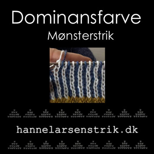 Dominansfarve - Mønsterstrik