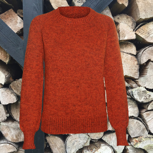 Ensfarvet Raglan basisbluse dame