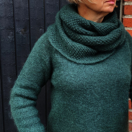 Raglanbluse basisbluse lækkert garn