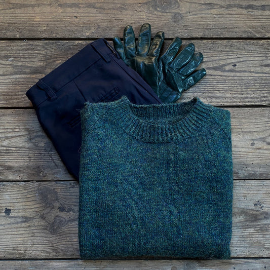 Strikkeopskrifter Ensfarvet Raglan Titicaca