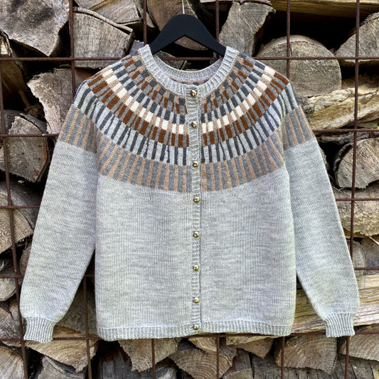 Søster Tove Trøje Mønsterstrikket cardigan