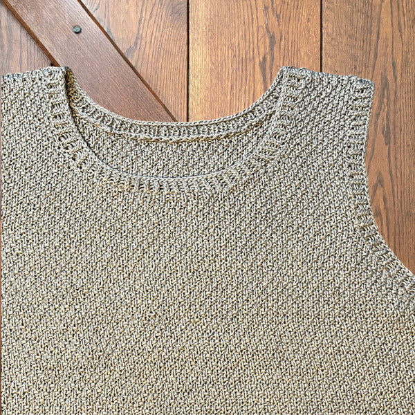 Strikket sommertop Perle Sommer Hjertegarn lækkert sommergarn