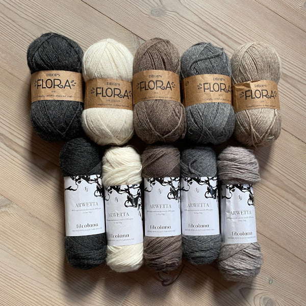 Tildes Bluse Flora garnforslag
