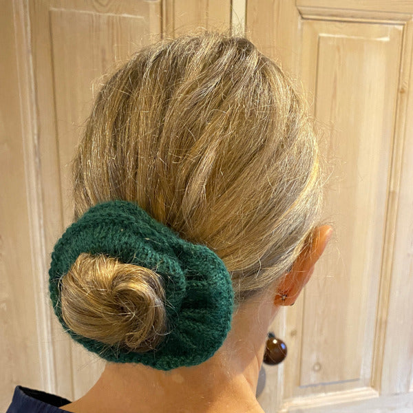 Strikkeopskrift Scrunchie Hårbånd alpaca