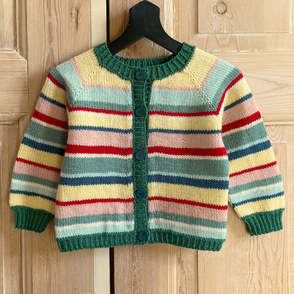 Strikkeopskrift Lille Frida og Frode Trøje cardigan