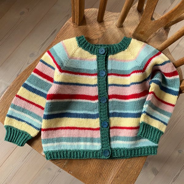 Lille Frida og Frode Trøje cardigan børnestrik