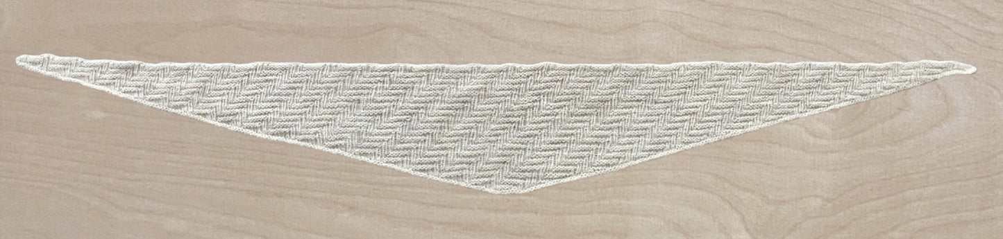 Strikkeopskrift Maries Tørklæde Scarf Kort Tørklæde Hjertegarn Hjerte Fine Silk Kid Mohair Strukturmønster