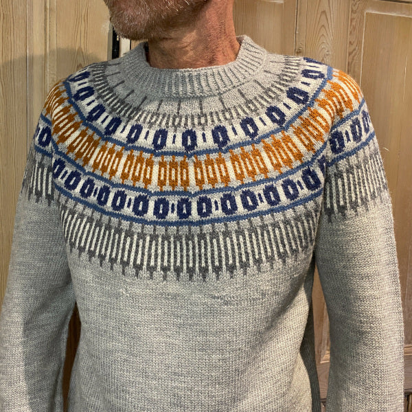 Strikkeopskrift Onkel Jens Mønsterstrikket sweater herre