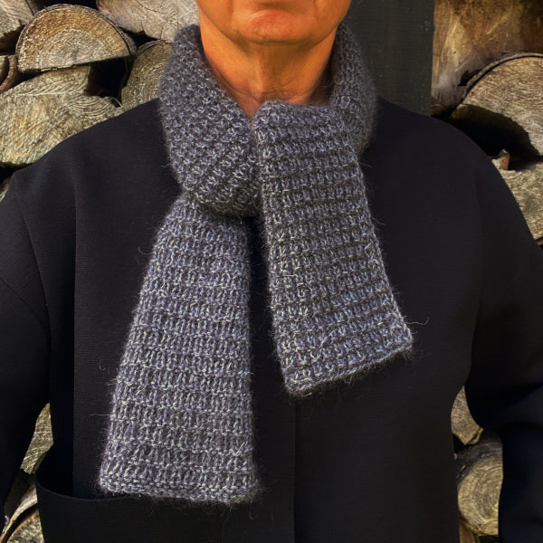 Strikkeopskrift Petras Korte Tørklæde Scarf