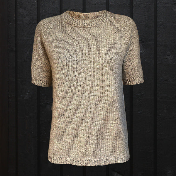 Strikkeopskrift Raglan Sommer basis sommerstrik med kort ærme 2 tråde Alpaca 400 fra Hjertegarn