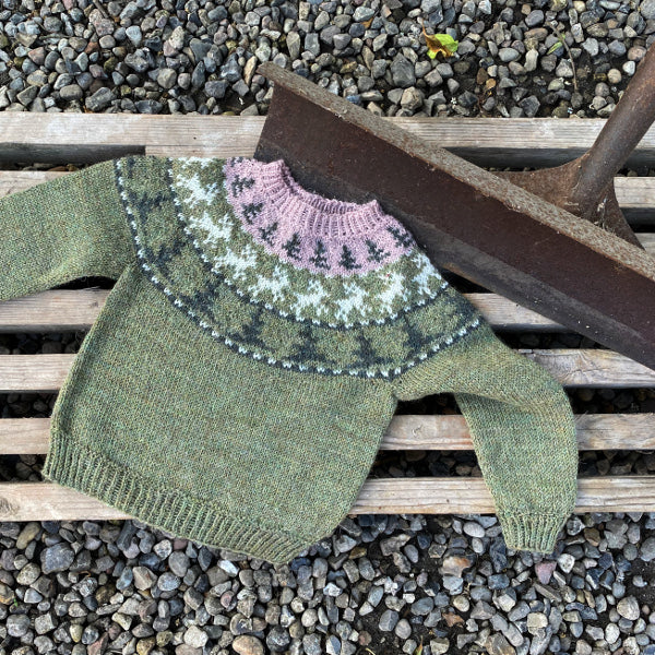 Børnebluse Julebluse Lille Julie og Julius Alpaca 2