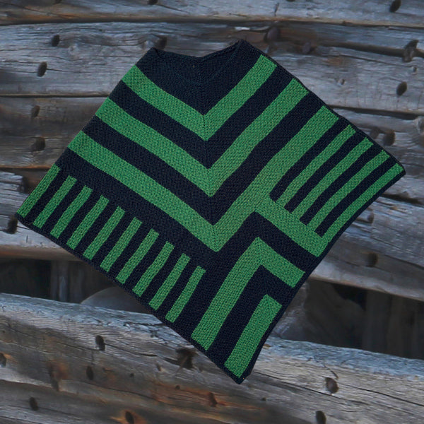 Strikkeopskrift Elegante Elsa Poncho