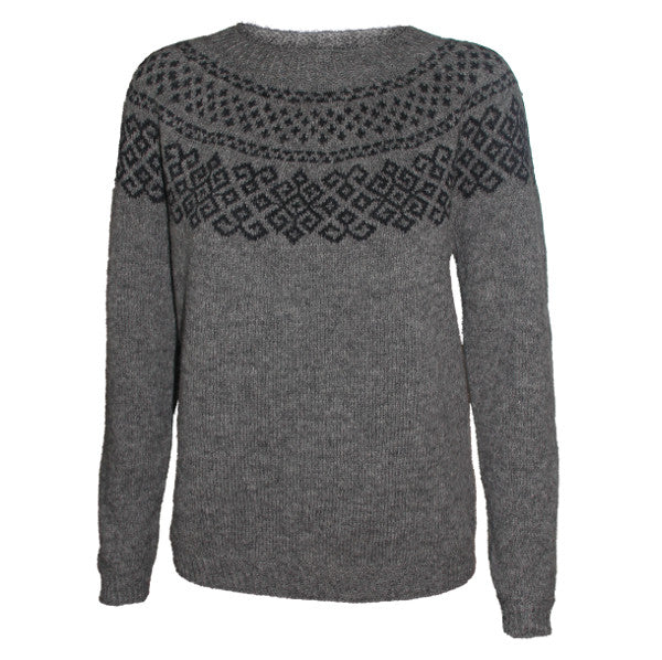 Hanne Larsen Strik - Strikkeopskrift - Søster Freja Slate Grey