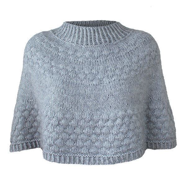 Hanne Larsen Strik - Bobleponcho - Mohair Edition 4eren - Strikkeopskrift