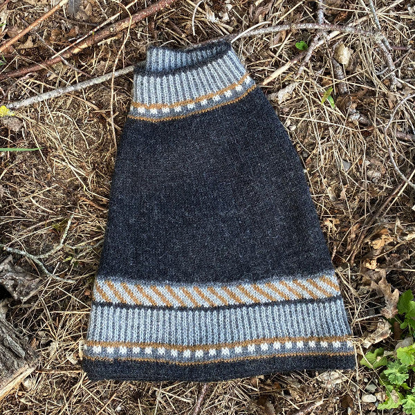 Cape Luna Vilja Grå kort poncho