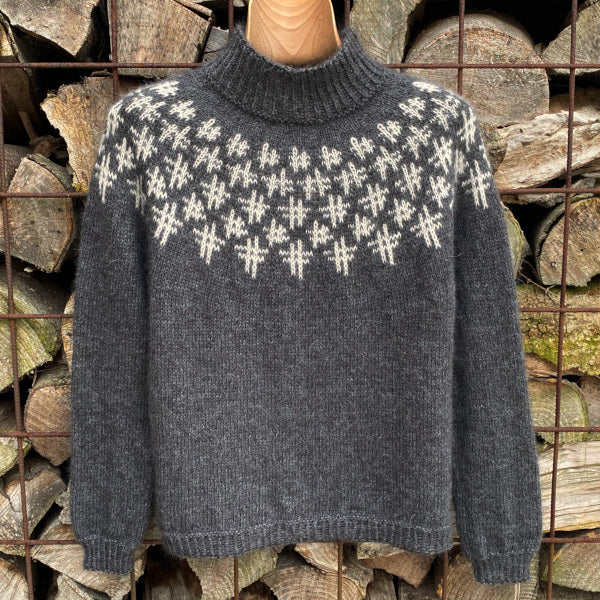 Søster Gro Alpaca og Silk Mohair Mønsterstrik