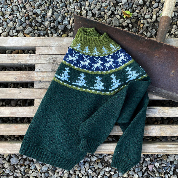 Lille Julie og Julius Supersoft strikket julebluse