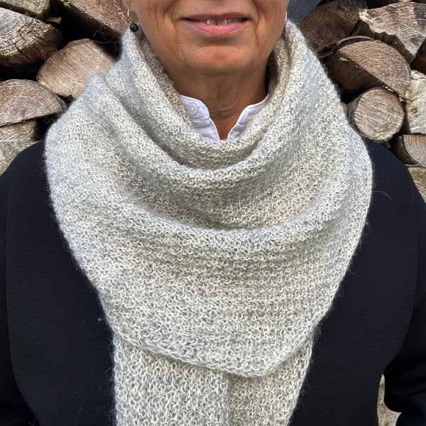 Hanne Larsen Strik Ivalos Tørklæde Spinni Alpaca 1