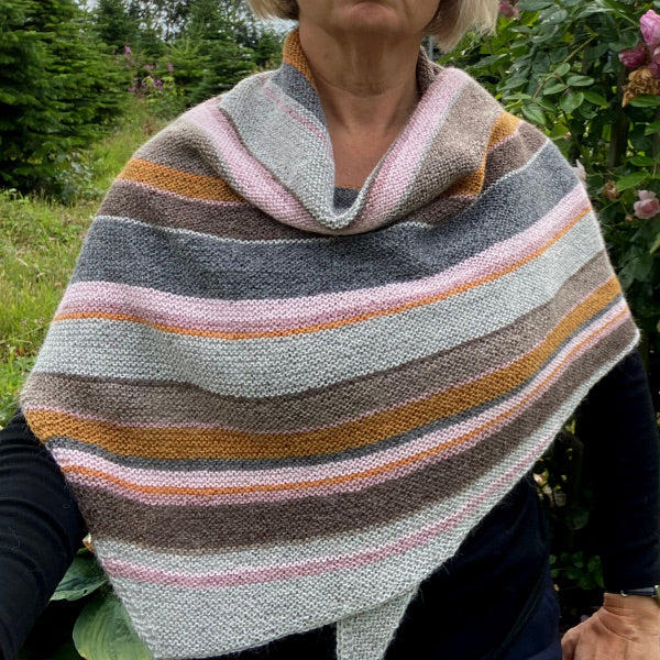 Hanne Larsen Strik Nayas Tørklæde Titicaca
