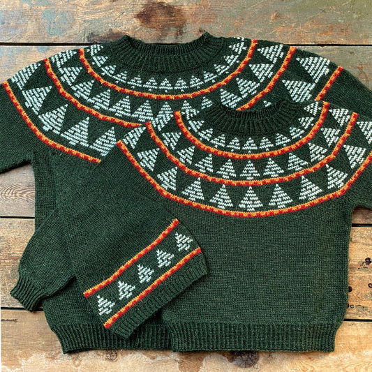 Strikkeopskrift julebluse børn julebluse dame strikket nissehue