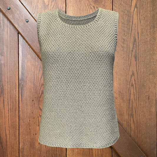 Strikket sommertop Perle Sommer New Arezzo fra Hjertegarn lækkert sommergarn