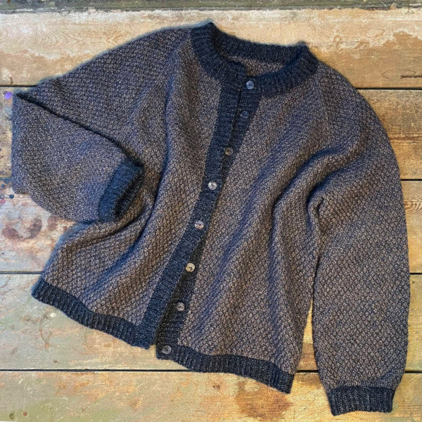 Strikkeopskrift Perle Trøje Perlestrik cardigan Hjertegarn