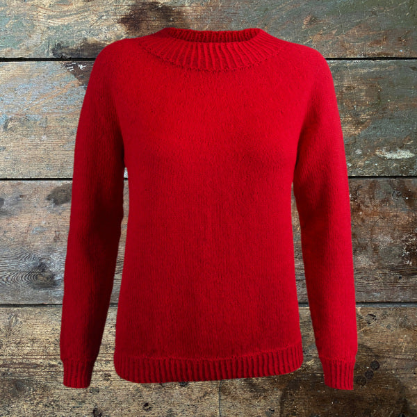 Strikkeopskrift model ENKEL bluse i blød alpaca fra Drops