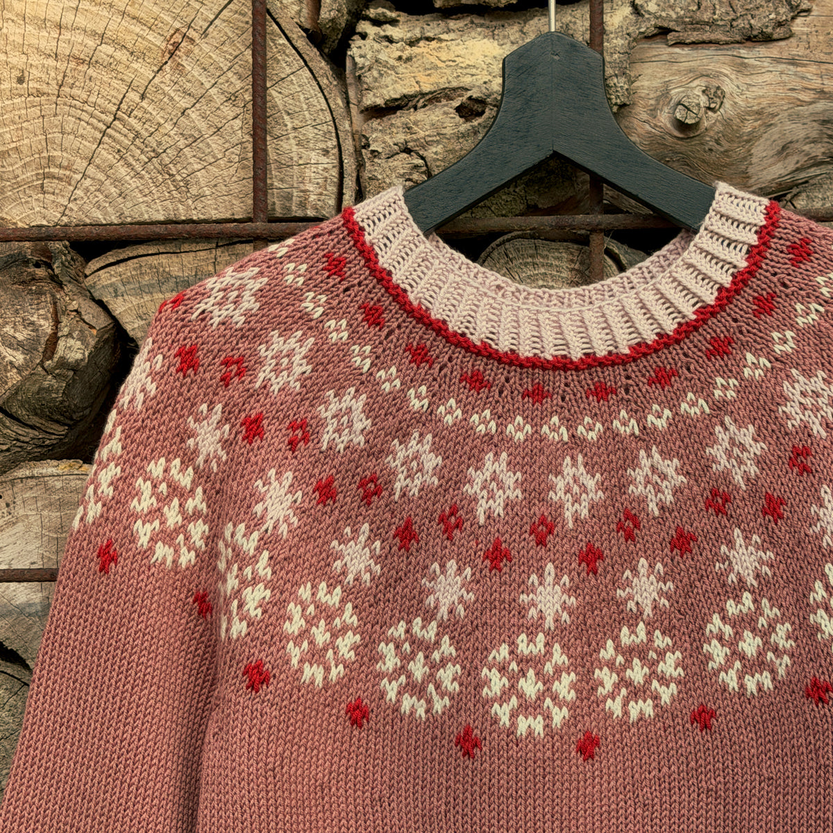 Strikkeopskrift Stjernedrys Bluse All Seasons garn pind 3 top down julebluse eller stjernedrys bluse fra 1 år til 10 år uld og bomuld blødt garn