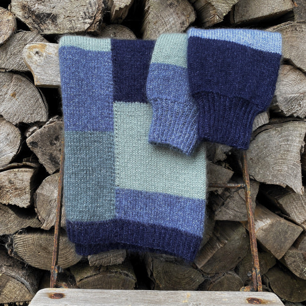 Strikkeopskrift ternet sweater hjerte fine og silk kid mohair fra Hjertegarn strikket på pind 4 brug dine gode garnrester sweater