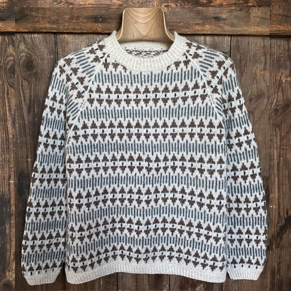 Hanne Larsen Strik - Mønsterstrikket Sweater - Islænder Sweater - Strikkeopskrift - Ragnas Sweater
